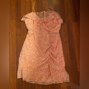 Lush pink printed dress